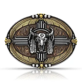 Montana Silversmiths Men's Attitude Southwest Buffalo Buckle