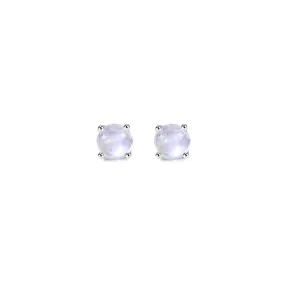 MOONSTONE ROUND CUT STUDS