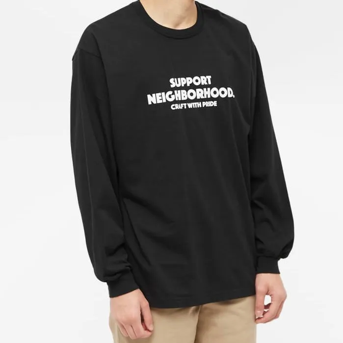 Neighborhood NH-4 Long Sleeve Tee Black