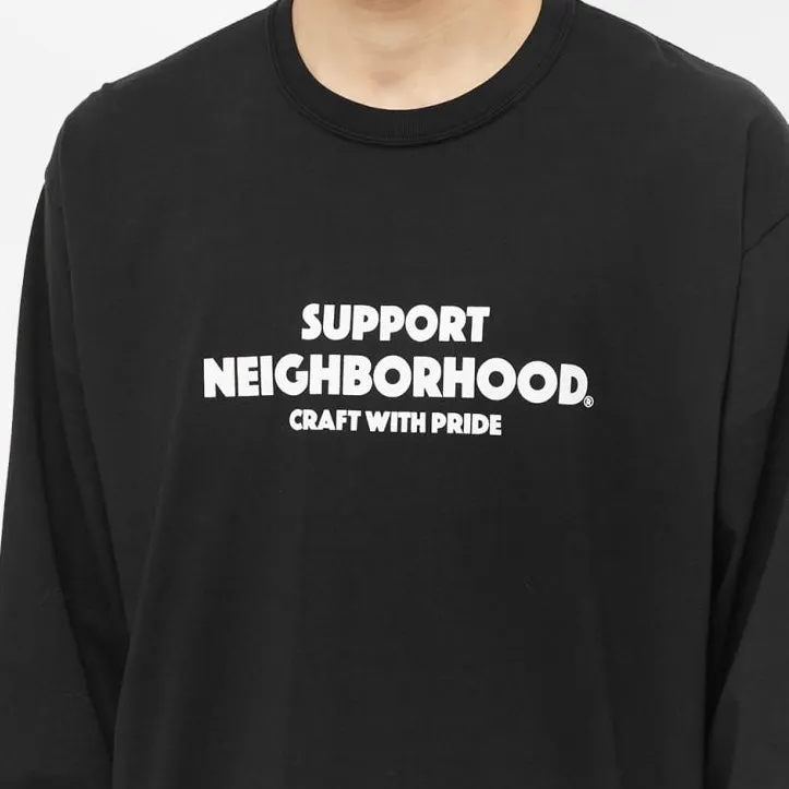 Neighborhood NH-4 Long Sleeve Tee Black