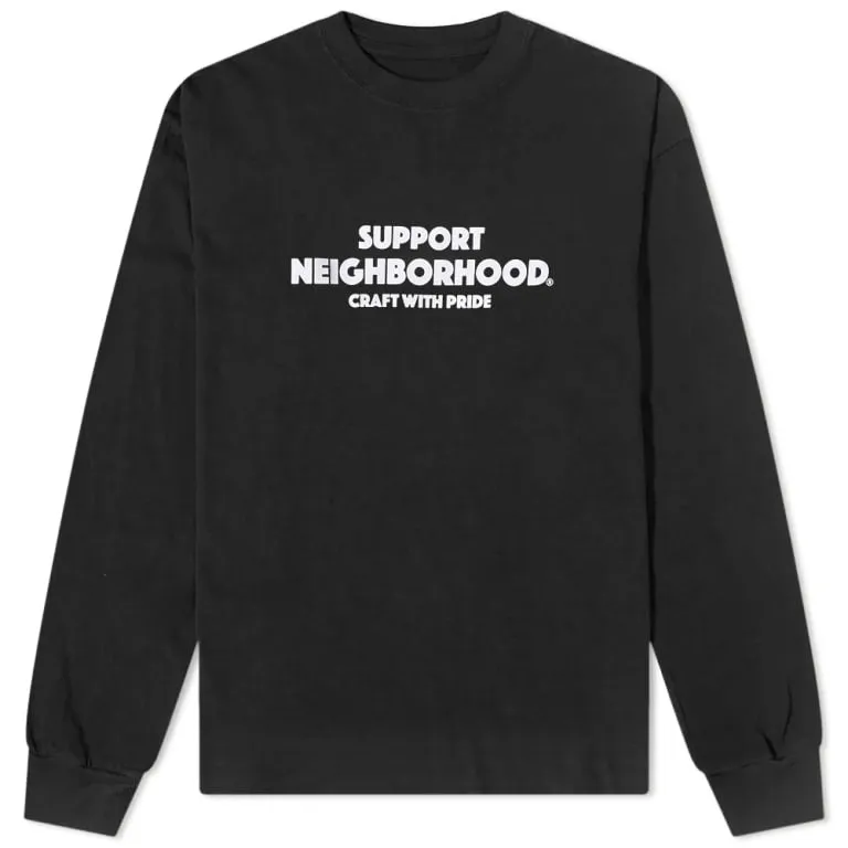 Neighborhood NH-4 Long Sleeve Tee Black