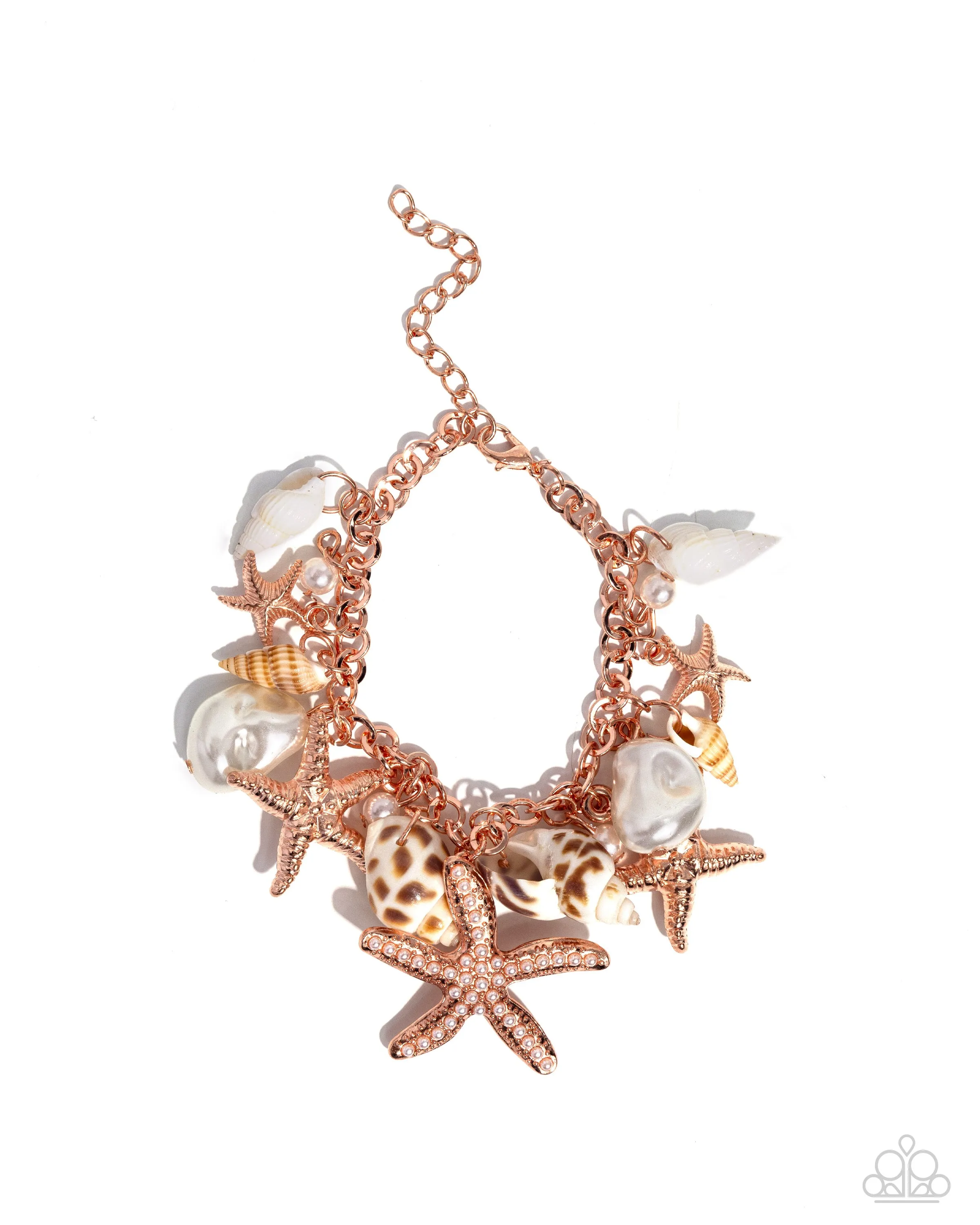 Paparazzi Seashell Song Copper Bracelet