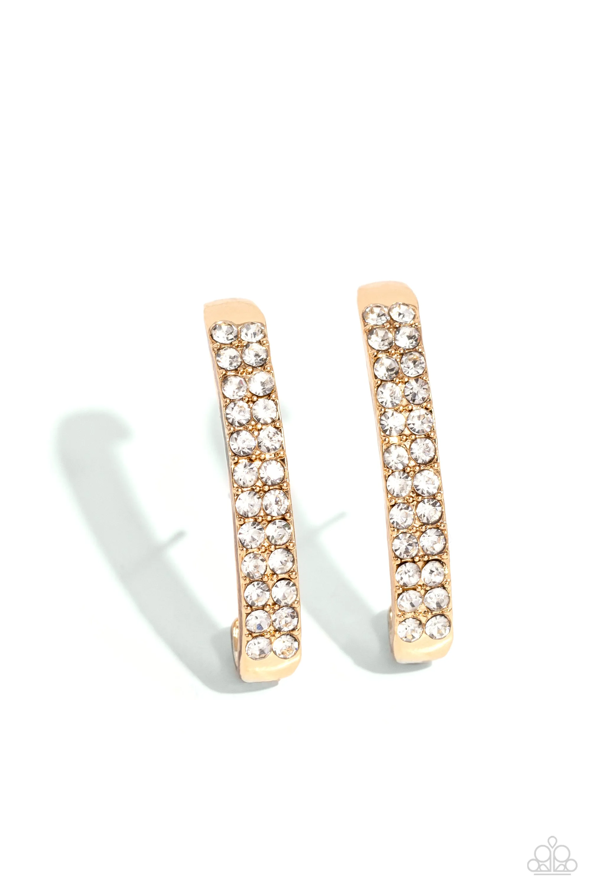 Paparazzi Sliding Series Gold Post Earrings