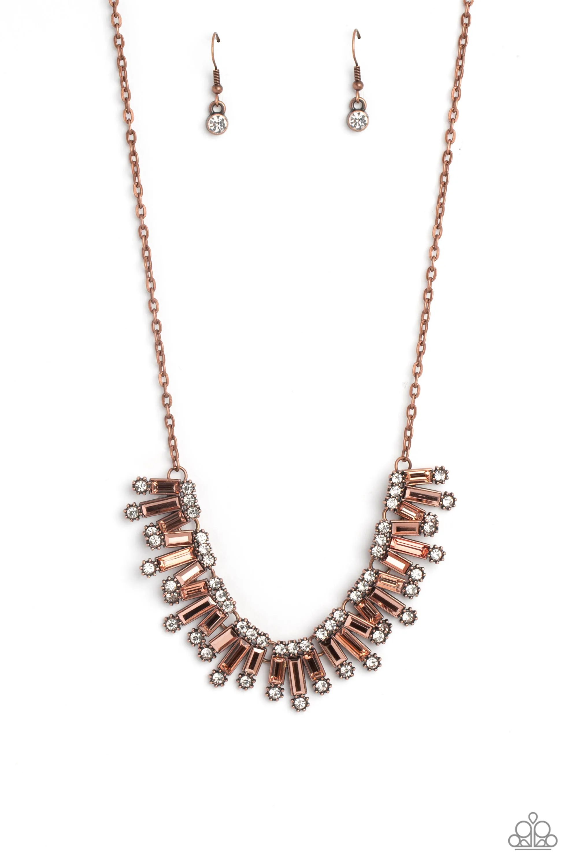 Paparazzi Sunburst Season Copper Necklace & Earring Set