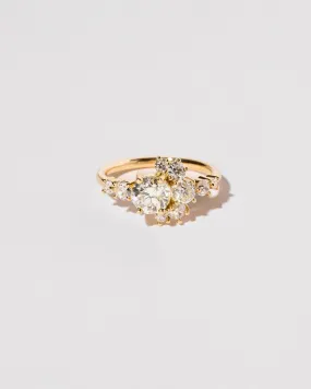 Petite Crescent Ring - White Diamond