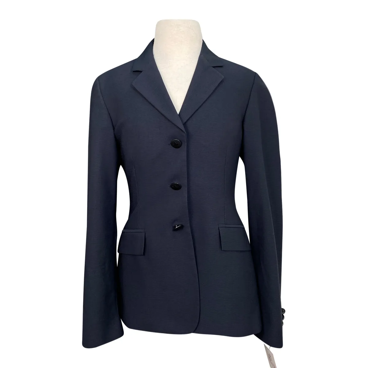 RJ Classics 'Hampton' Washable Show Jacket in Navy Microcheck - Children's 16R