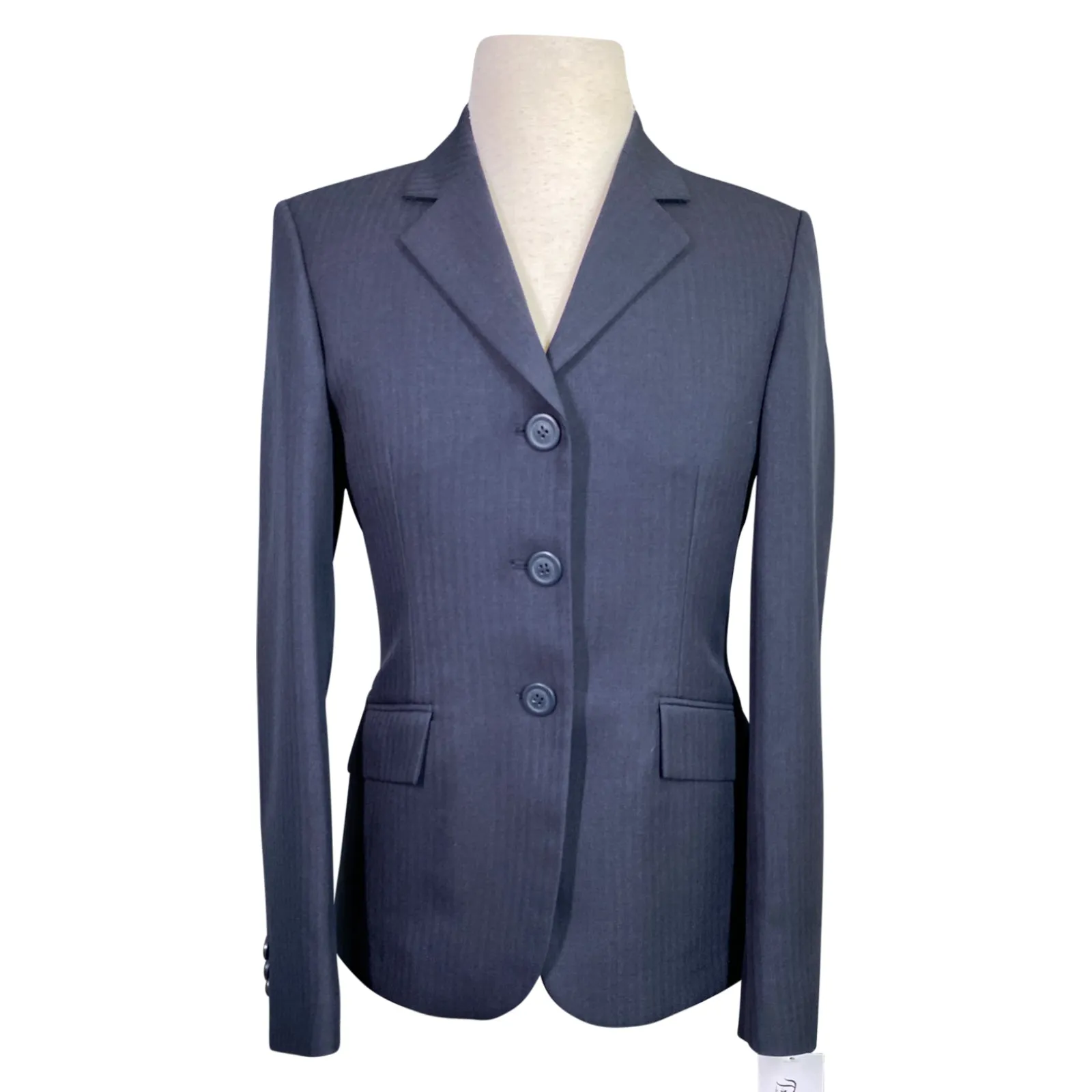 RJ Classics 'Hampton' Washable Show Jacket in Navy Pinstripe - Children's 14R