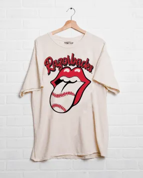 Rolling Stones Arkansas Baseball Lick Off White Thrifted Tee