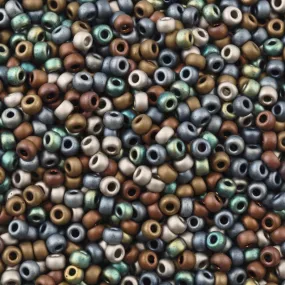 Seed Beads-11/0 Round-24 Matte Heavy Metals Mix-Miyuki-16 Grams