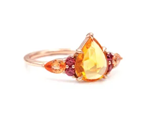 Sunset Sapphire Ring