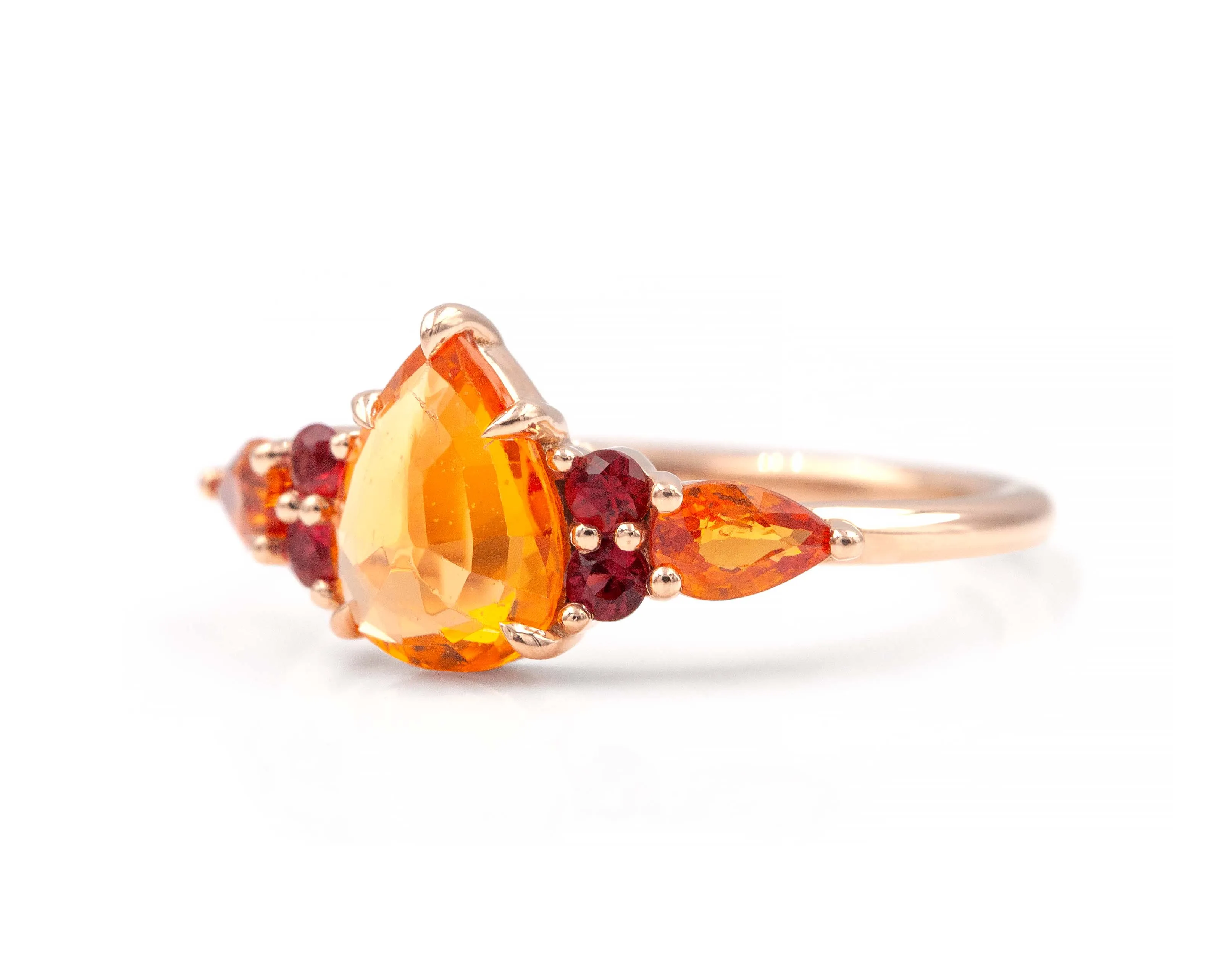 Sunset Sapphire Ring