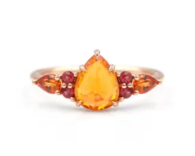 Sunset Sapphire Ring