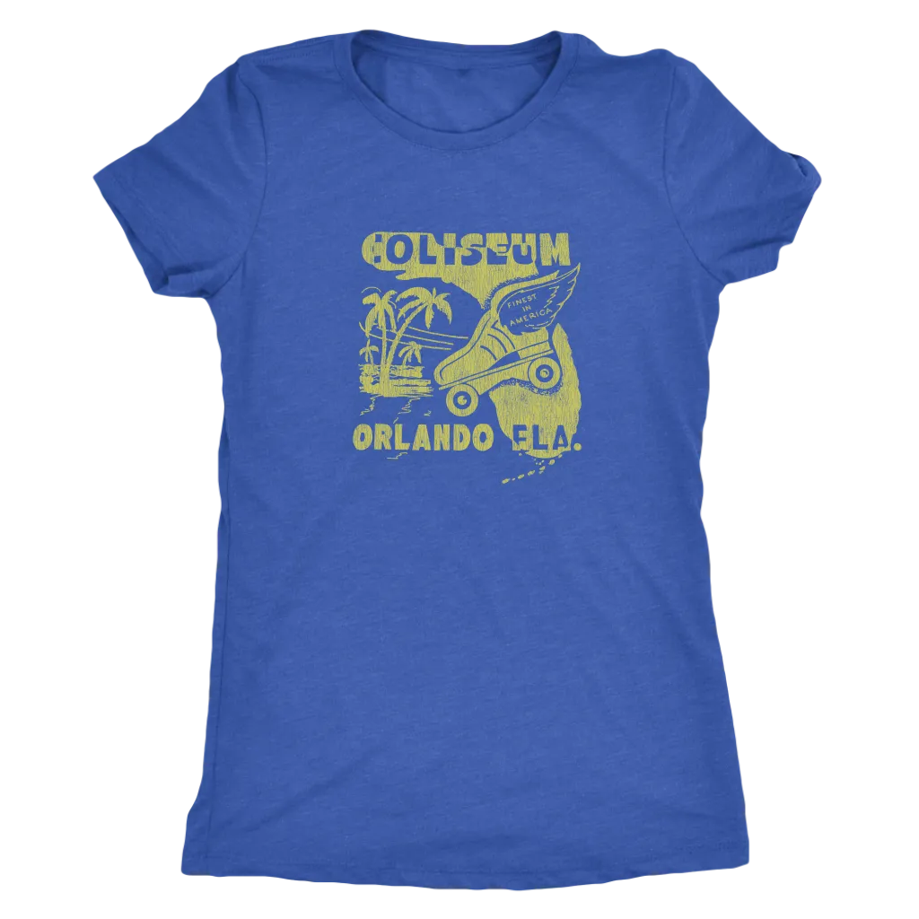 The Coliseum "Roller Follies" Women's Tri-blend Tee