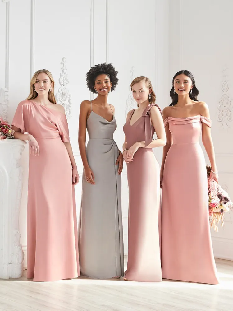 The Luna Bridesmaid Satin Series