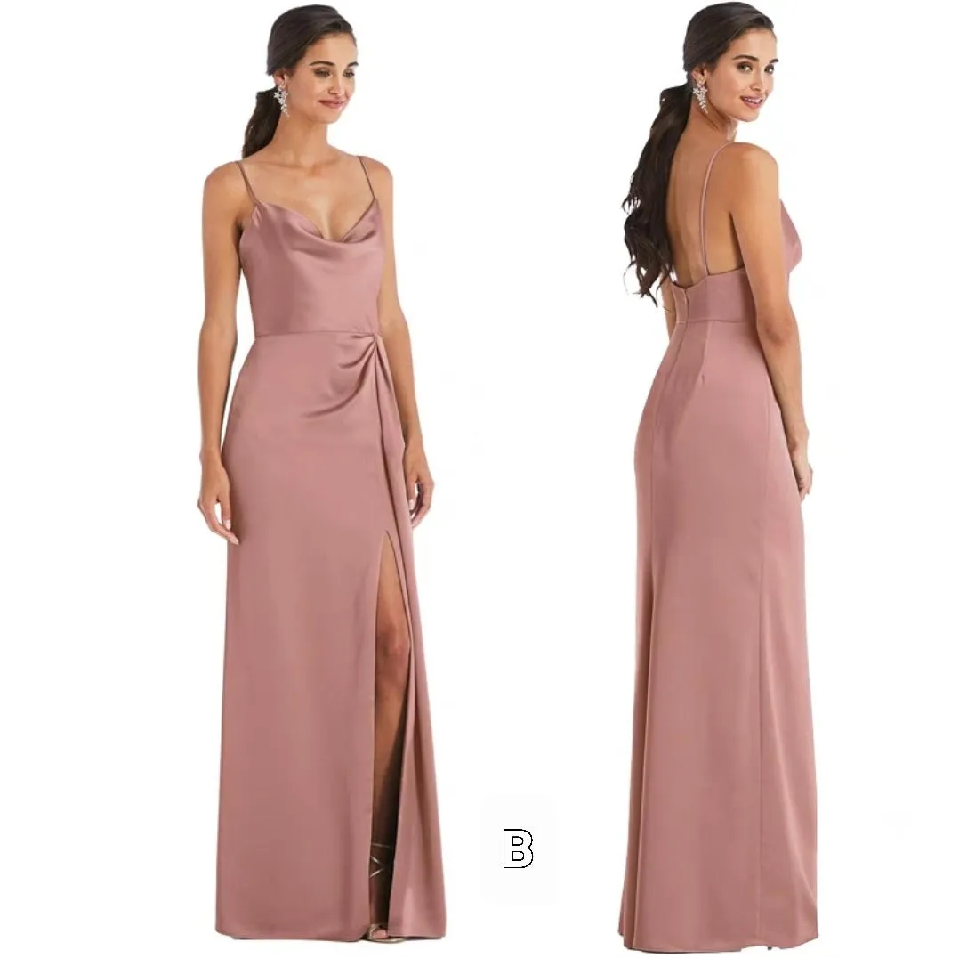 The Luna Bridesmaid Satin Series