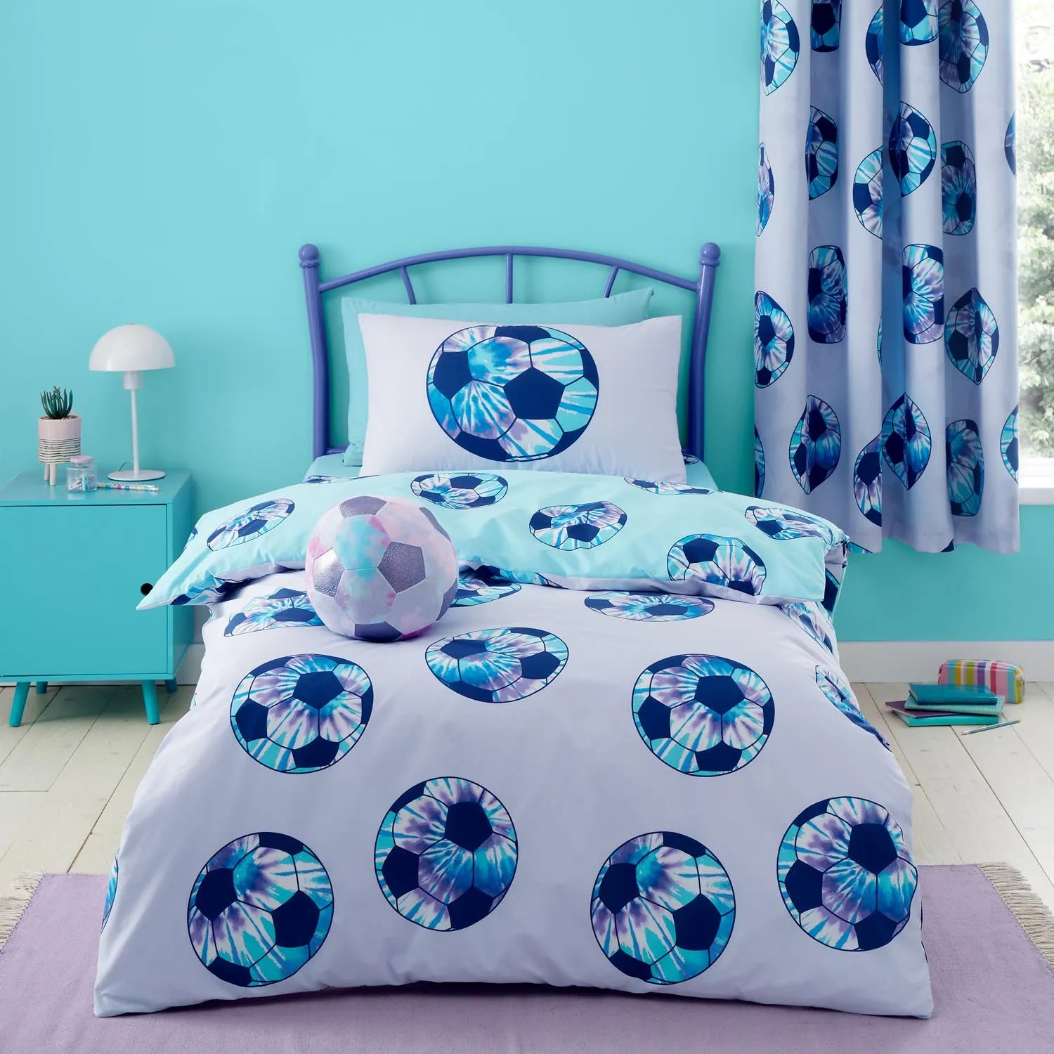 Tie Dye Football Duvet Cover Set