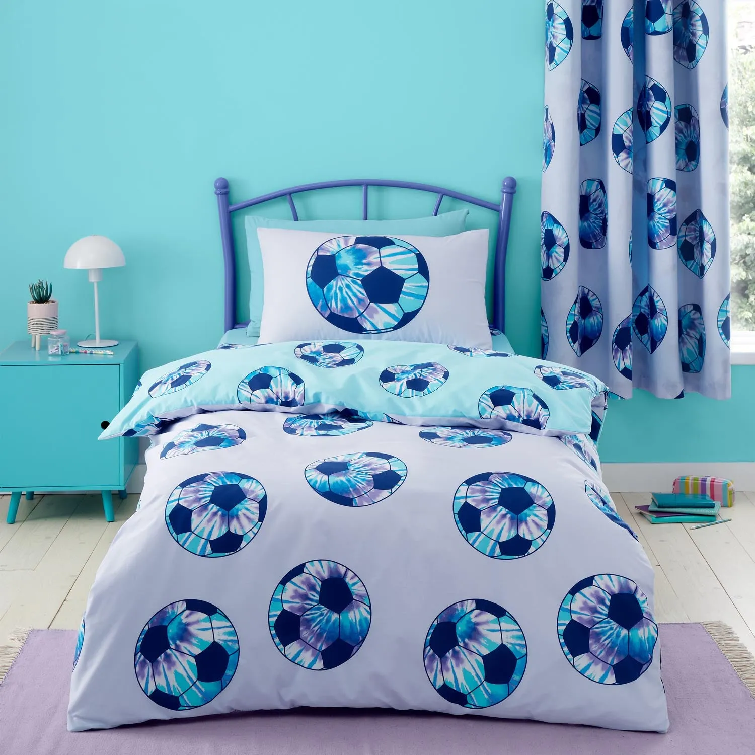 Tie Dye Football Duvet Cover Set