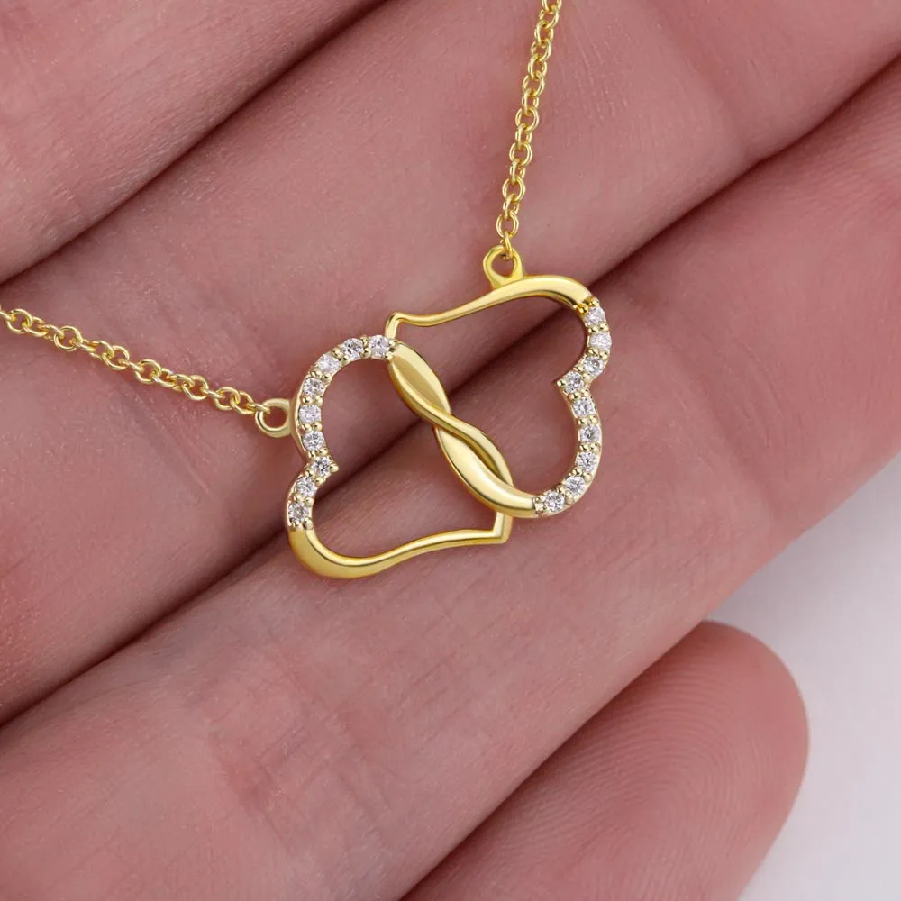 To My Beautiful Daughter, Love Mom | Gold Miminalist Necklace