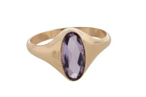 Vintage amethyst ring in 14 carat gold