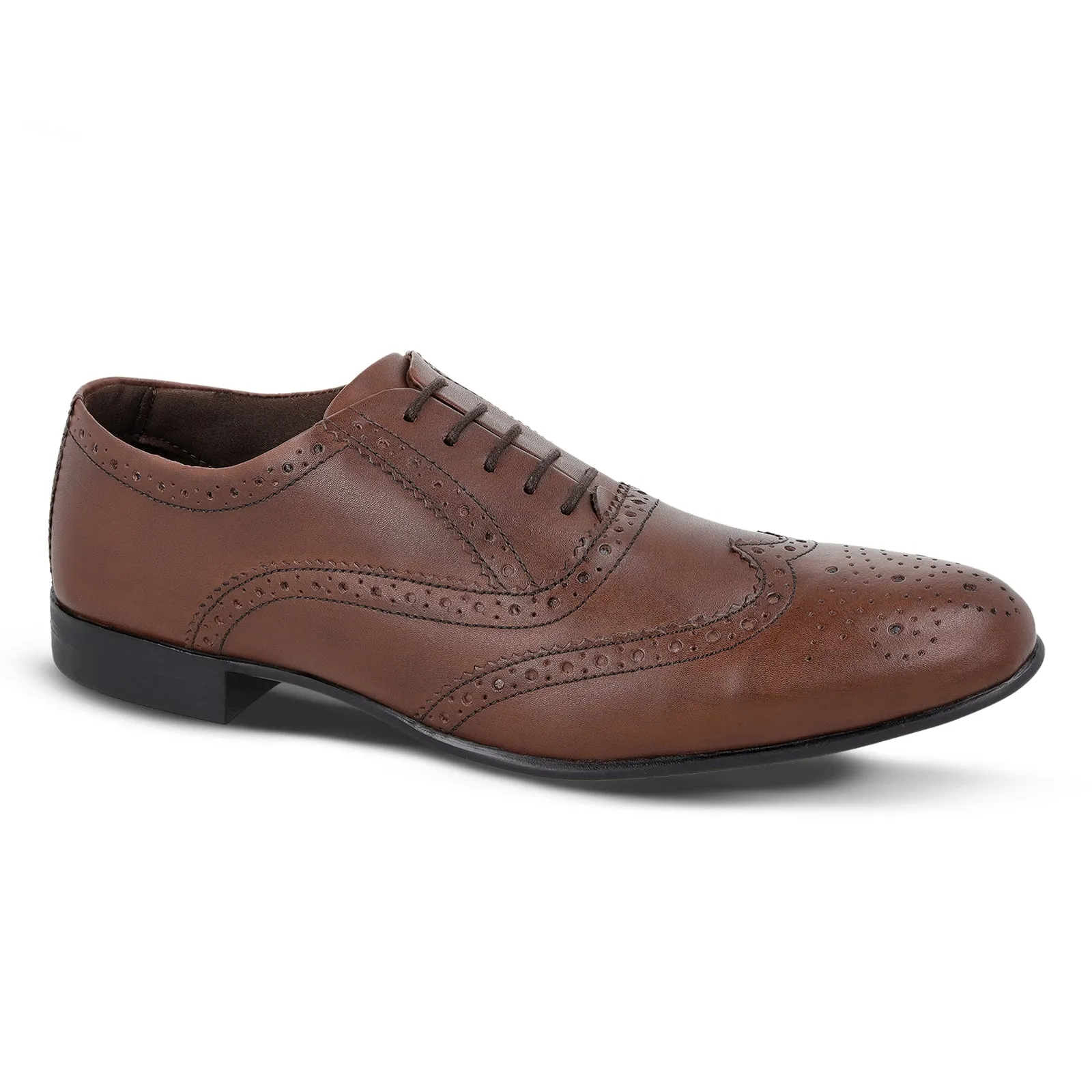 Walkaroo  Leather Men formals Shoes - WF6055 Brown