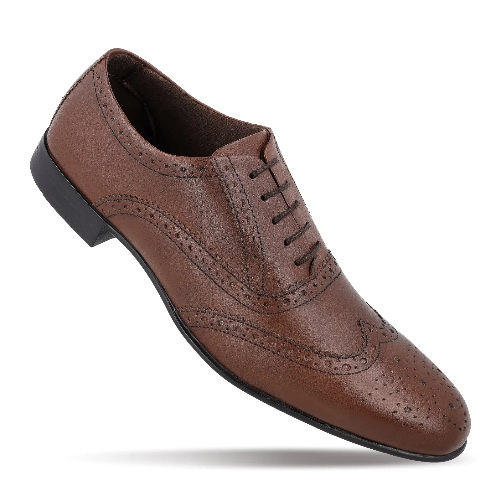 Walkaroo  Leather Men formals Shoes - WF6055 Brown