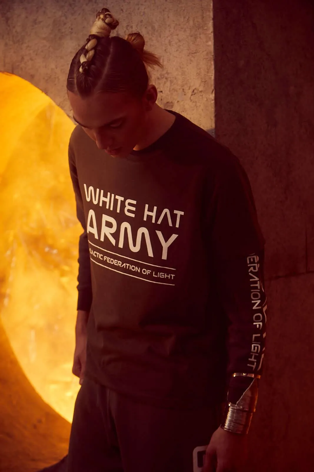 White Hat Army Tee  in Caladan