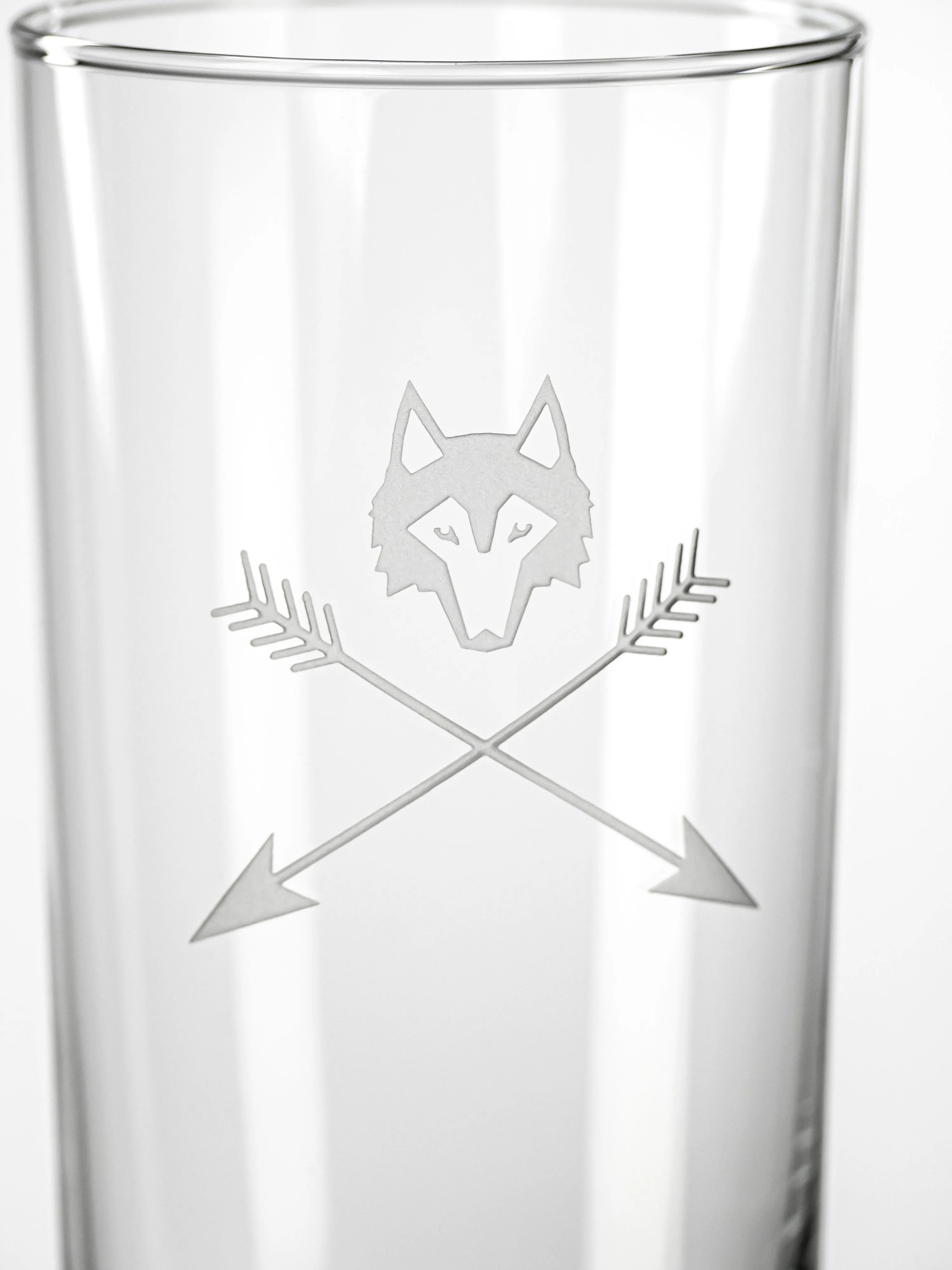 Wolf and Arrows High Ball Glass Set