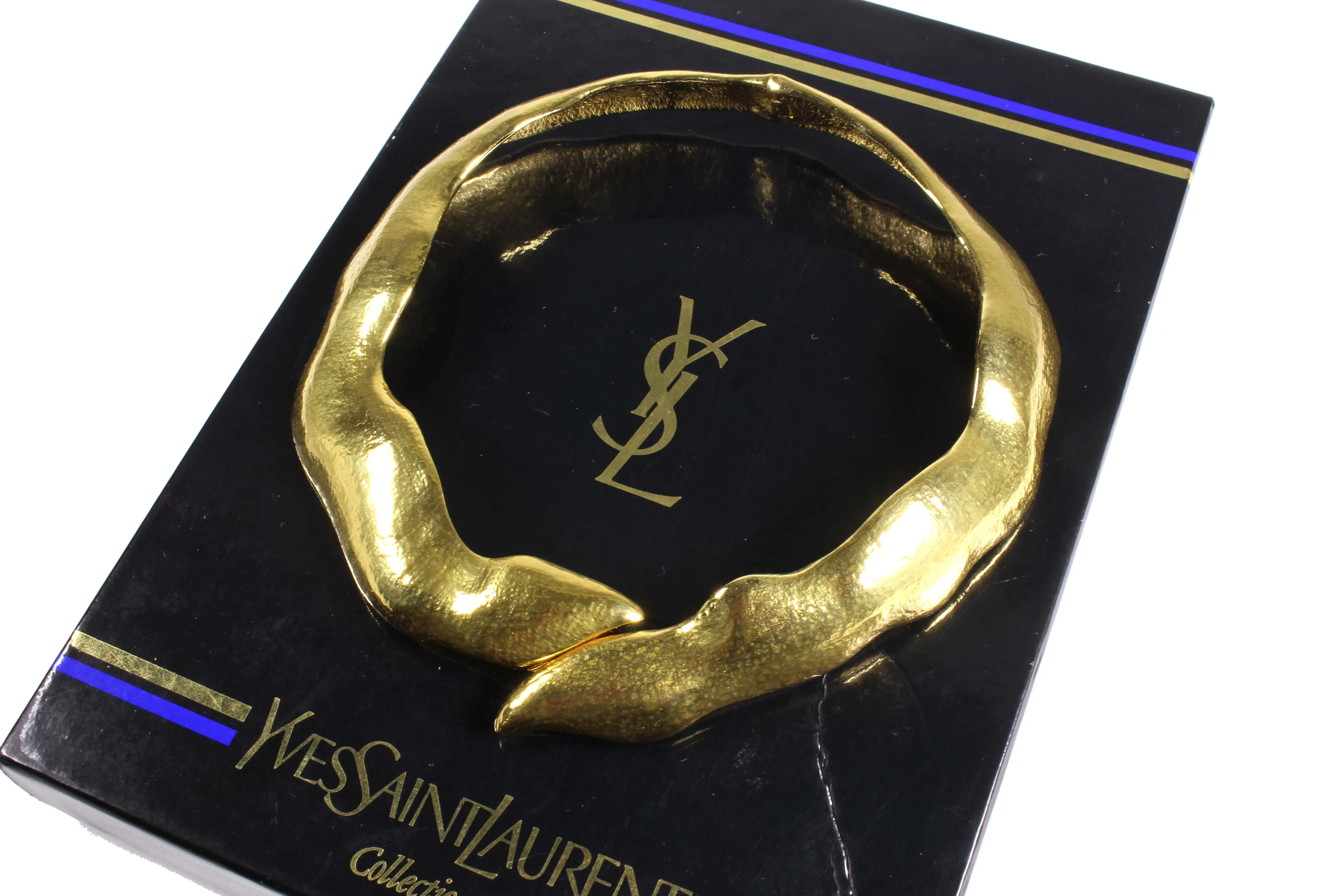 YVES SAINT LAURENT Fuego gold metal necklace