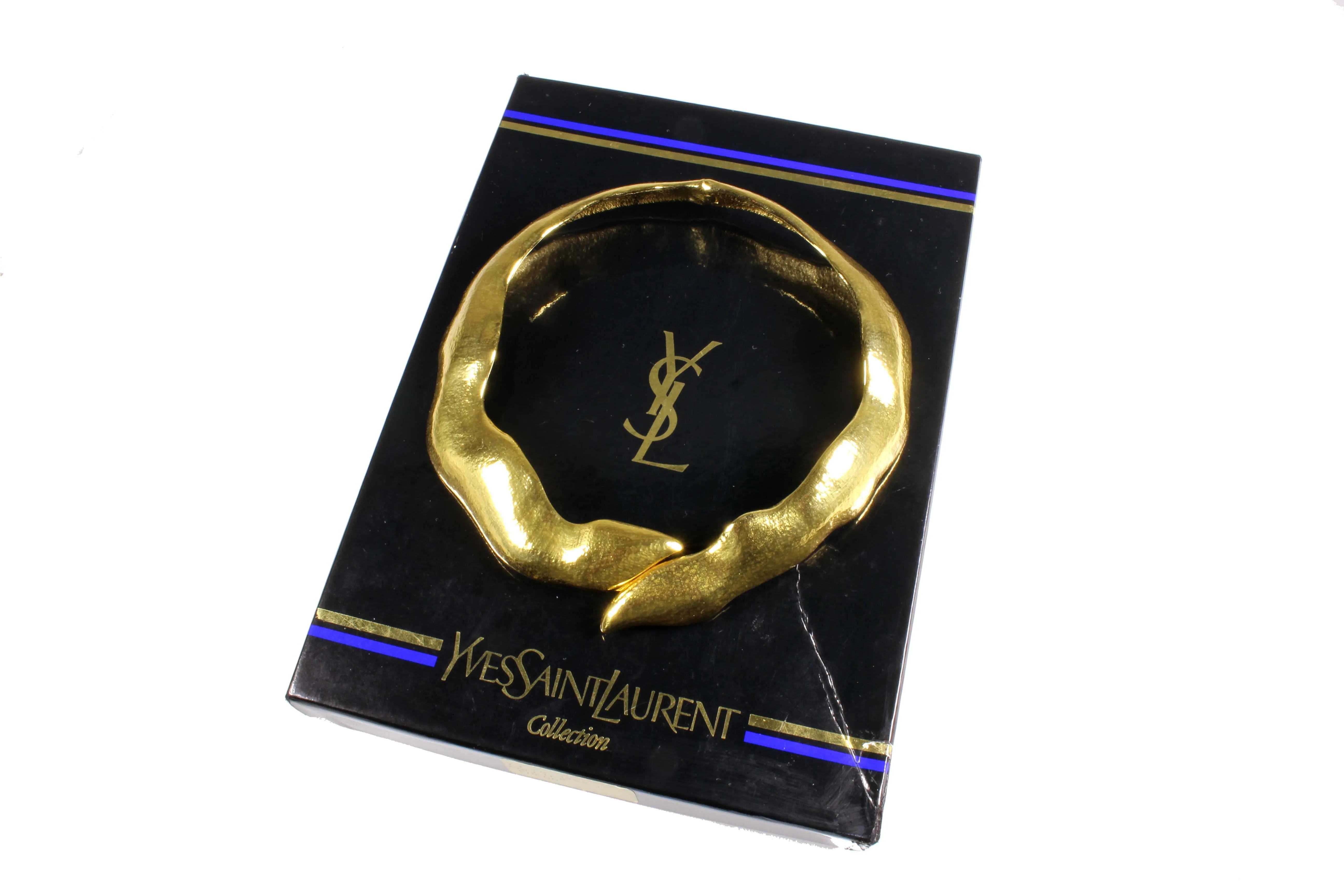 YVES SAINT LAURENT Fuego gold metal necklace