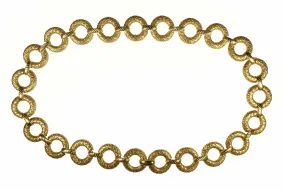 YVES SAINT LAURENT gold metal belt