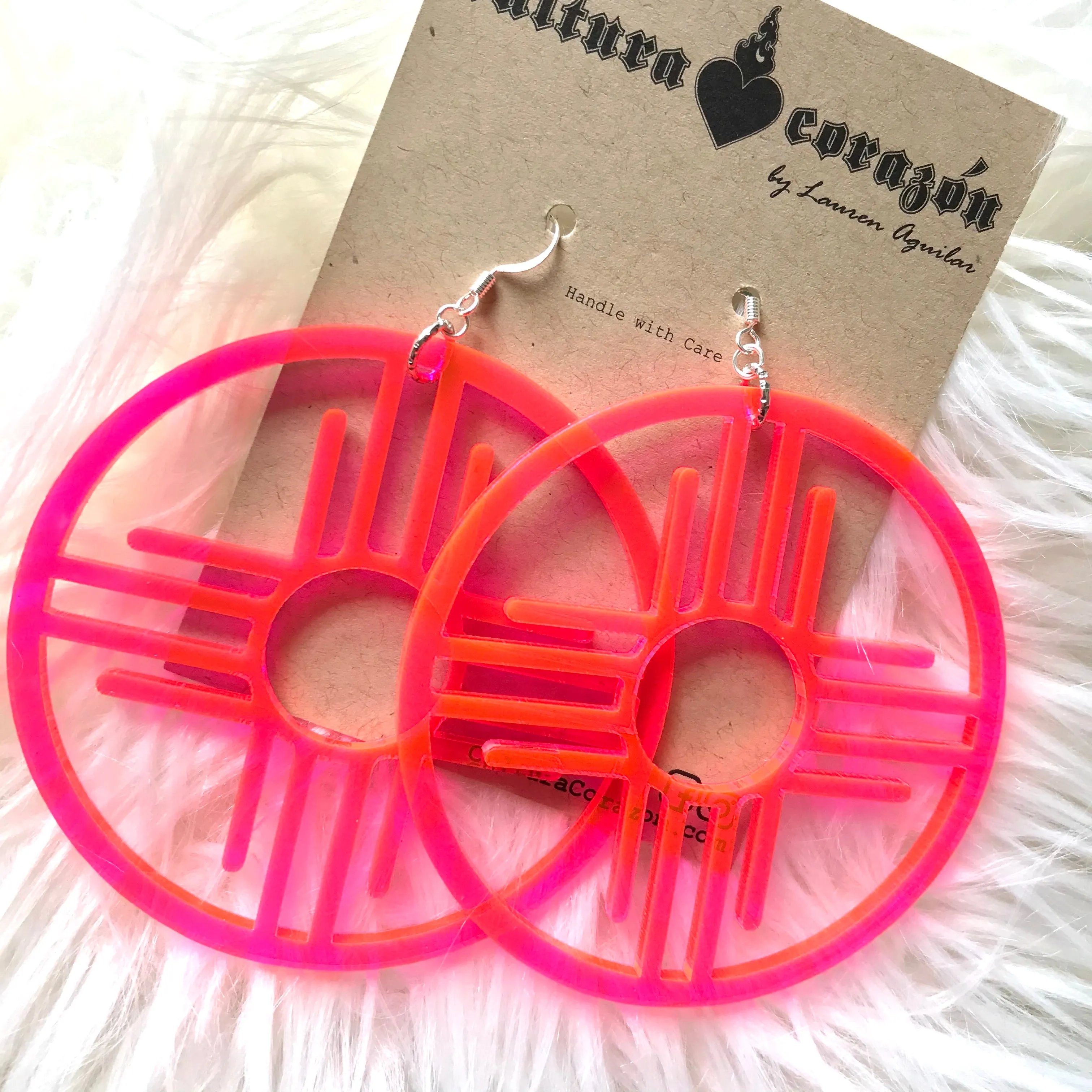 Zia Hoops 3” Earrings by Cultura Corazon