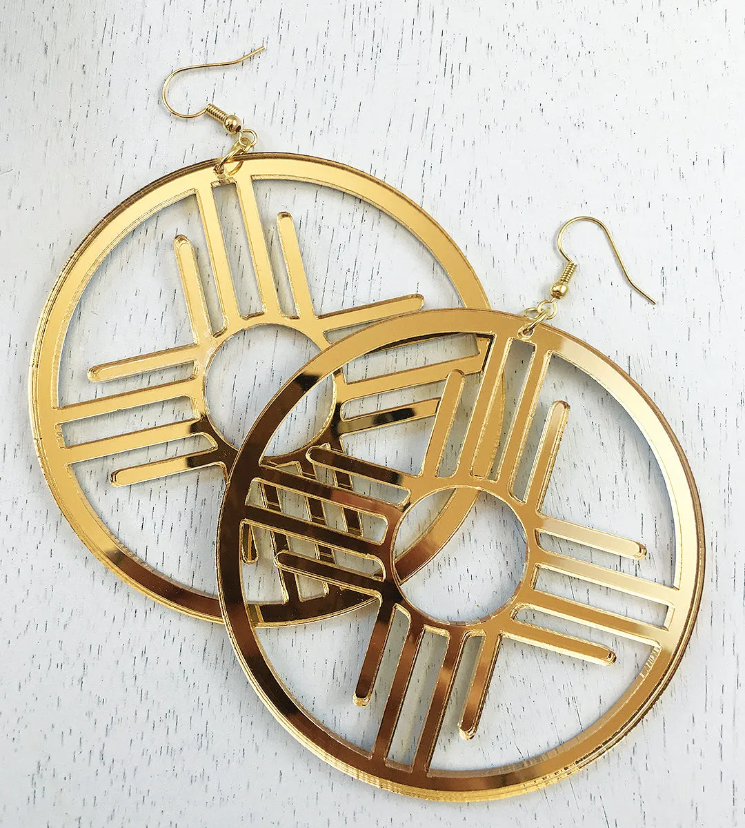 Zia Hoops 3” Earrings by Cultura Corazon